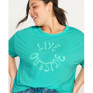 Live Outside UltraLite Performance Crop Tee 2X